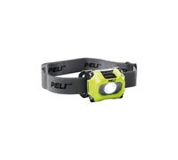 Peli 2755Z0 Torcia Frontale Premium A LED Omologata Per La Sicurezza ATEX Zona 0, di Alta Qualità Per L'Industria E I Vigili Del Fuoco, IP54 Resistente A Polvere E Acqua, 115 Lumen, Colore: Giallo