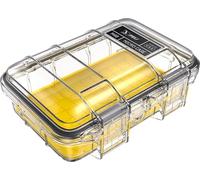 PELI M40 Micro Case - Protezione Compatta per Attrezzature di Valore e Utensili Compatti; Resistente all’Acqua, alla Polvere e agli Urti; Volume 1 Litro; Colore: Giallo/Trasparente