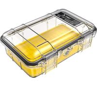 PELI M50 Micro Case - Protezione compatta per attrezzature di valore e utensili compatti; Resistente all’acqua, alla polvere e agli urti; Volume 1 litro; Colore: GIALLO/TRASPARENTE