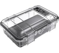 PELI M50 Micro Case - Protezione compatta per attrezzature di valore e utensili compatti; Resistente all’acqua, alla polvere e agli urti; Volume 1 litro; Colore: NERO/TRASPARENTE