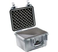 PELI Protector 1300 Professional Camera Case, IP67 Impermeabile, Capacità di 6L, Prodotto in USA, Con inserto in schiuma personalizzabile, Colore Grigio