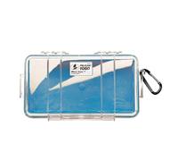 Pelican 1060 Micro Case f r iPhone, Handy, GoPro-Kamera und mehr (blau/transparent)