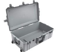 Pelican Air 1615 - Custodia senza schiuma (edizione 2020 con chiusura a pulsante), colore: Argento (016150-0011-180)