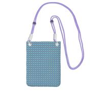 Pelican Bird Blue Sea Sky Print Borsa per telefono leggera da viaggio per passeggiate, corsa, escursionismo, uso quotidiano, Viola, Taglia unica