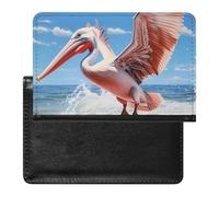Pelican Bird - Custodia per passaporto, con scomparto per carte di credito, da viaggio, Stile:, Taglia unica