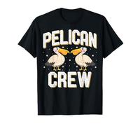 Pelican Crew - Divertente Regalo per Uomini Donne Bambini Pellicano Amante degli Uccelli Maglietta