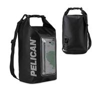 Pelican Marine - Borsa impermeabile IP68 da 5 l, con custodia per telefono, accessori per canottaggio e kayak, essenziale per campeggio, nuoto, spiaggia, pesca, rafting, viaggi, colore nero, Colore:
