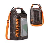 Pelican Marine, zaino impermeabile IP68, 5 l, con custodia per telefono, accessori per canottaggio e kayak, essenziale per campeggio, nuoto, spiaggia, pesca, rafting, viaggi, colore nero, Hunter Camo