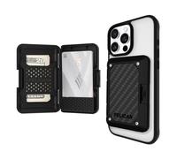Pelican Shield - Portafoglio RFID e porta carte di credito, compatibile con MagSafe, per uomini e donne, con guscio rigido a scatto, con blocco RFID, per iPhone 15 Pro Max, 15 Pro, 15/14 Pro Max, 14