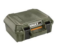 Pelican Vault - V100 Multi-Purpose Hard Case with Foam for Camera, Drone, Equipment, Electronics, and Gear (OD Green)