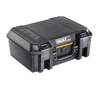 Pelican Vault V300 - Custodia rigida multiuso con divisori imbottiti per fotocamera, droni, attrezzature, elettronica e attrezzi, colore: nero, Nero, Custodia divisoria imbottita