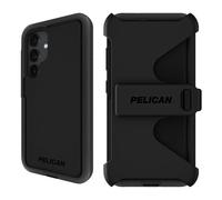 Pelican Voyager - Custodia per Samsung Galaxy S25 Plus da 6,7", con protezione anti-caduta MIL-STD da 5,5 m, resistente con clip per cintura, colore nero