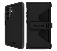 Pelican Voyager - Custodia per Samsung Galaxy S25 Ultra [ricarica magnetica e wireless] Custodia con protezione contro le cadute da 5,5 m MIL-STD - Custodia resistente con clip per cintura per Samsung