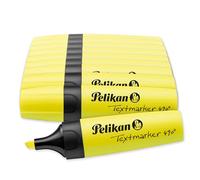 Pelikan 10 Evidenziatori, 490, Giallo, Cappuccio Twist, Prodotto in Germania