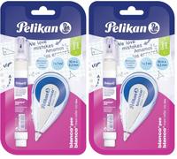 Pelikan 24005784 Kit Scuola Correttore a Penna Blanco Pen 7 ml e Correttore a Nastro Maxi XXL Roller 10 m, Confezione Convenienza, Set Scolastico Bianchetto, 2 Unità (Confezione da 2)