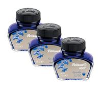 Pelikan 301010 - Bicchiere di inchiostro 4001, 30 ml, 1 pezzo, blu reale ( 3 x 30 ml), colore: Blu reale
