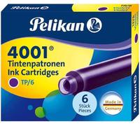 Pelikan 301697 cartuccia d'inchiostro 4001 viola 6 cartucce NEW