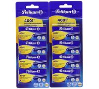 Pelikan 330894 - Cartucce d'inchiostro 4001, 8 x 5, 40 pezzi, colore: Blu reale