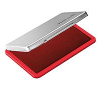 Pelikan 331025 Cuscinetto Inchiostrato, per Timbri, Colore Rosso e Metallo, 70 x 110 mm, Dimensione Medium/Medio