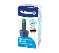 Pelikan 351239 Inchiostro per Timbri a Tampone senza Olio Sellar 4K, 28 ml, Verde, Adatto per Tutti i Timbri, per Ufficio, in Gomma, Prodotto in Germania