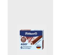 Pelikan 4001 cartucce 6 inchiostro per stilografica, marrone 311928