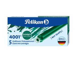 Pelikan 4001 Ink Cartridges 5 piece Dark Green