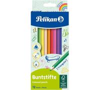 Pelikan 700115 - Matite colorate triangolari, 12 pezzi, FSC