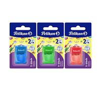 Pelikan 700245 - Temperamatite con serbatoio 2 fori - blu, rosa o verde