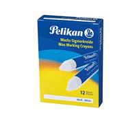 Pelikan 701110 - Pastelli per tracciare, 12 Pezzi, Colore: Bianco