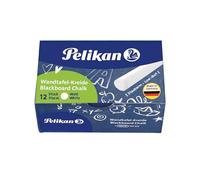 Pelikan 701359 - Gesso per Lavagna, Colore Bianco, Confezione da 12 Pezzi