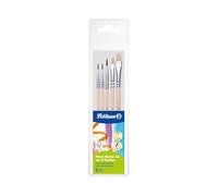Pelikan 718163 - Pinsel Starterset (3 Haarpinsel, 2 Borstenpinsel)