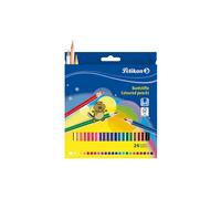 Pelikan Matite Colorate a Sezione Esagonale, Colori Intensi e Lavabili, Legno Certificato FSC, Ideali per la Scuola, per Bambini e Adulti, Astuccio 24 Matite Colori Assortiti