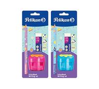 Pelikan 807432 starter set con matita per imparare a scrivere, gomma e temperino