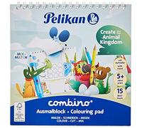 Pelikan 811231 - Blocco da colorare Combino (con animali, 15 x 15 cm), 1 pezzo