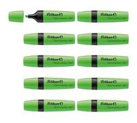Pelikan 814096 - Evidenziatori 490, 10 pezzi, colore: Verde chiaro