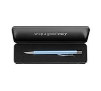 Pelikan 821278 - Penna a sfera Snap K10 in custodia in metallo, blu satinato, confezione da 1