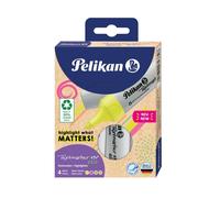 Pelikan 823326 Highlighter 490 Eco Assorted Colours, Pack of 4 in Case