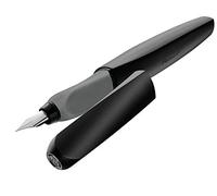 Pelikan 946814 Twist - Penna stilografica universale per mancini e destrimani, tratto medio, colore: nero