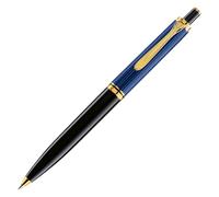 Pelikan 987800 Elegante Penna a Sfera Meccanismo a Scatto Linea K 400 Roller Souveraen Stresemann, Blu Nero, Dettagli Oro 24K, Qualità Premium, Prodotto in Germania, in confezione regalo