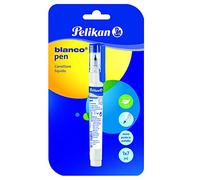 Pelikan Blanco Pen, Correttore Liquido a Penna, Correttore con Micropunta in Metallo, Asciugatura Rapida, Adatto per Scuola e Ufficio, Copertura Alta, 7 ml