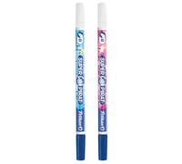 Pelikan Cancellino Inchiostro Super Pirat 850B/2/B a Doppia Punta, Correttore a Penna Punta B, 2 Pezzi, Rosa - Blu, 2 Correttori