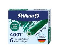 Cartucce inchiostro 4001 TP6 - lunghezza 39mm - verde scuro - Pelikan - conf. 6 pezzi
