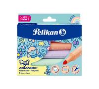 Pelikan Colorella Pastel 411 818063 Felt Tip Pens (Pack of 6) Pack of 6 Pastel