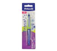 Pelikan Erase 2.0, Penna Cancellabile Ergonomica Roller, Inchiostro Blu, per Destrimani e Mancini, Punta M Indeformabile, Refill Incluso, Ricaricabile