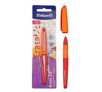 Pelikan Erase 2.0, Penna Cancellabile Ergonomica Roller, Inchiostro Rosso, per Destrimani e Mancini, Punta M Indeformabile, Refill Rosso Incluso, Ricaricabile