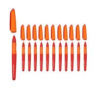 Pelikan Erase 2.0, Penna Roller Cancellabile Ergonomica, Inchiostro Rosso, per Destrimani e Mancini, per la Scuola, Refill Rosso Incluso, Ricaricabile, 12 Pezzi