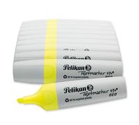 Pelikan Evidenziatore 490 eco, giallo fluo, 10 pezzi, con punta a scalpello