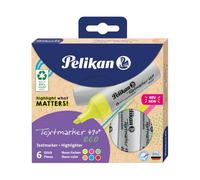 Pelikan Evidenziatore 490® eco, set di 6 colori neon in custodia