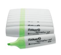 Pelikan Evidenziatore 490 eco, verde fluo, 10 pezzi, in scatola pieghevole
