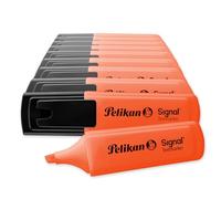 Pelikan Evidenziatori, Signal, Arancione, Confezione Risparmio da 10 Pezzi, Cappuccio con Clip, Prodotto in Germania